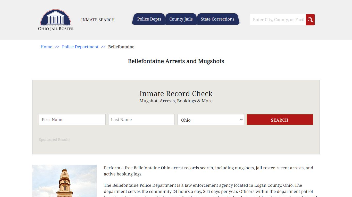 Bellefontaine Arrests and Mugshots | Jail Roster Search