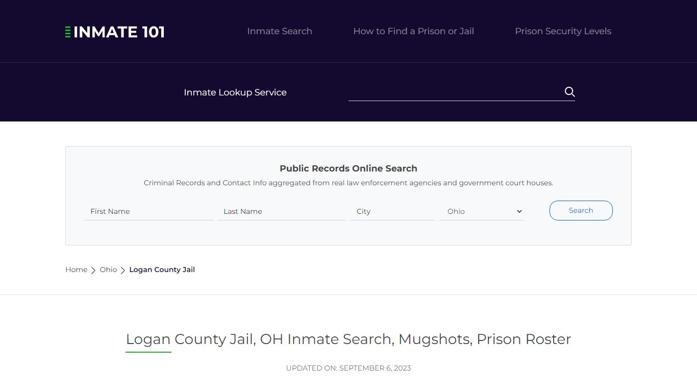 Logan County Jail, OH Inmate Search, Mugshots, Prison Roster